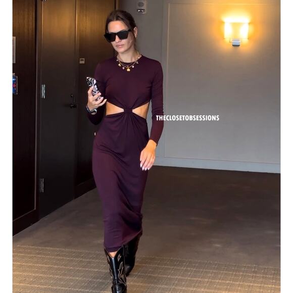 ZARA BLOGGER FAVE!!! Stretchy Long Dress NWT - Picture 14 of 16